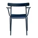 emu 638 Miky Stacking Armchair, Solid Steel Back & Seat w/ Cut-Out Style- Outdoor/Indoor 1 image
