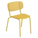 emu 639 Mom Outdoor Stacking Side Chair w/ Solid Steel Cut-Nut Style Back & Seat 1 image