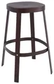 emu 657 Thor Stacking Backless Barstool w/ Solid Steel Seat - Indoor/Outdoor 1 image