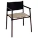 emu 728 Aluminum Terramare Armchair w/ Fabric Seat & Leather Back - Outdoor / Indoor  1 image