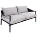 emu E730 Terramare Lounge Loveseat w/ Eco-Leather Back & Aluminum Seat - Indoor/Outdoor 1 image