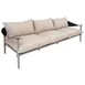 emu E731 Terramare Lounge Sofa w/ Eco-Leather Back & Aluminum Seat - Indoor/Outdoor 1 image