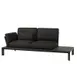 emu E764B Tami Lounge Loveseat w/ Slatted Bamboo & Aluminum Base Frame - Indoor/Outdoor 1 image