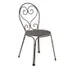 emu 909 Pigalle Outdoor Stacking Side Chair w/ Steel with Design Pattern Back & Steel Seat 1 image