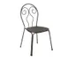 emu 930 Caprera Outdoor Stacking Side Chair, Wrought Iron Frame 1 image