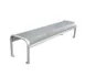 emu U340B 81" Valles Outdoor Bench w/ Perforated Steel Mesh Seat, Backless 1 image