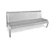 emu U340M 81" Valles Outdoor Bench w/ Perforated Steel Mesh Back & Seat 1 image