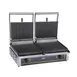 Equipex DIABLO 33" Double Commercial Panini Press w/ Cast Iron Grooved Plates, 208/240V 1 image
