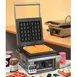Equipex GES10/1 Single Brussels Waffle Baker w/ Cast Iron Grids, 1750W 1 image