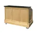 FWE ES-CB-5-BW Executive Series 60 lb. Ice Bins Removable Speed Rack-59" Portable Bar-Maple Wood Front-Sides 1 image