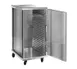 FWE ETC-1826-15-24-AL 24 Pan Aluminum Bun / Food Pan Enclosed Transport Cabinet w/ 1-1/2" Bottom Load Slides 1 image