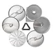 Eurodib 650113 Dito Sama 6 Disc Package w/ Grating, Slicing, & Shredding Discs 1 image