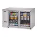 Everest EBB59G-SS 57" Two Section Back Bar Cooler with Glass Door, 20.0 cu. ft. 1 image