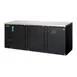 Everest EBB90 89" Three Section Back Bar Cooler with Solid Door, 32.0 cu. ft. 1 image