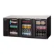 Everest EBB90G 89" Three Section Back Bar Cooler with Glass Door, 32.0 cu. ft. 1 image