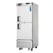 Everest EBWRFH2 29" 1-Section Reach-In Refrigerator Freezer Combo w/ 2 Half Solid Doors, Bottom Mount 1 image