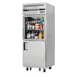 Everest EGSDH2 29" 1-Section Reach-In Refrigerator Freezer Combo w/ 1 Half Solid & 1 Half Glass Doors 1 image