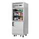 Everest EGSH2 29" 1-Section Reach-In Refrigerator w/ Solid & Glass Half Door, Top Mount, Stainless Steel, 23 cu. ft. 1 image