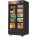 Everest Refrigeration EMGF36B 41" 2 Glass Door Freezer Merchandiser in Black, 36 cu. ft. 1 image