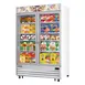 Everest EMGF48 54" 2 Glass Door Freezer Merchandiser in White, 48 cu. ft. 1 image