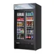 Everest EMGR33B 39" Two Door Merchandiser Refrigerator, Black Exterior, 33 cu. ft. 1 image
