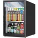 Everest EMGR5B 25" Countertop Glass Door Refrigerator, 5 cu ft, Black Steel Exterior, LED Display 1 image