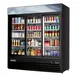 Everest EMGR69B 72" Three Doors Merchandiser Refrigerator, Black Exterior, 69 cu. ft. 1 image
