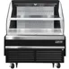 Everest EOMH-48-B-35-T 48" Horizontal Open Air Merchandiser in Black, 1 Shelf, Open Curved, 9.7 cu. ft. 1 image