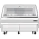 Everest EOMH-72-W-35-S 73" Horizontal Open Air Merchandiser in White, Deck Only, Open Curved, 11.4 cu. ft. 1 image