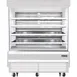 Everest EOMV-72-W-28-T 73" Vertical Open Air Merchandiser in White, High Profile, 4 Shelves, 26 cu. ft. 1 image