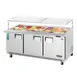 Everest EOTP3 71" Threee Section Mega Top Sandwich/Salad Prep Table w/ 3 Door, 30 Pans 1 image