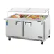 Everest EOTPW2 59" Two Section Mega Top Sandwich/Salad Prep Table w/ 2 Doors, 24 Pans 1 image