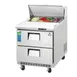 Everest EPBNR1-D2 27" One Section Refrigerated Sandwich/Salad Prep Table w/ 2 Drawers, 8 Pans 1 image