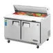 Everest EPBNR2 47" Two Section Refrigerated Sandwich/Salad Prep Table w/ 2 Doors, 12 Pans 1 image
