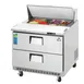 Everest EPBNSR2-D2 35" One Section Sandwich/Salad Prep Table w/ 2 Drawers, 8 Pans 1 image