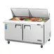 Everest EPBWR2 59" Two Section Mega Top Sandwich/Salad Prep Table w/ 2 Doors, 24 Pans 1 image