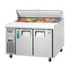 Everest EPR2-24 47" Two Section Sandwich/Salad Prep Table w/ 2 Doors, 12 (1/9 size) Pans 1 image