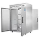 Everest ESPT-2S-2S 2-Section Pass-Thru Refrigerator w/ 4 Solid Full Doors, Top Mount, 48 cu. ft. 1 image