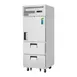 Everest ESR1D2 29" 1-Section Reach-In Refrigerator w/ 1 Solid Half Door and 2 Drawers, Top Mount, Stainless Steel, 23 cu. ft. 1 image