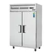 Everest ESR2 49" 2-Section Reach-In Refrigerator w/ 2 Solid Full Doors, Top Mount, Stainless Steel, 48 cu. ft. 1 image