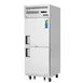 Everest ESRH2 29" 1-Section Reach-In Refrigerator w/ 2 Solid Half Doors, Top Mount, Stainless Steel, 23 cu. ft. 1 image