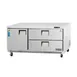 Everest ETBR3-D2 71" 1-Door & 2-Drawer Undercounter Refrigerator, Stainless, Front Breathing, 22 cu. ft. 1 image