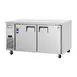 Everest Refrigeration ETWF2 59" 2-Door Undercounter Freezer, Stainless Steel, 18 cu. ft. 1 image