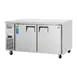 Everest ETWR2 59" 2-Door Undercounter Refrigerator, Stainless Steel & Galvanized Steel, 18 cu. ft. 1 image