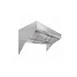 HoodMart 1348HLBM 13 FT Low Ceiling Sloped Front Wall Canopy Hood w/ Makeup Air (Hood Only), 13'x48" 1 image