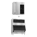 Hoshizaki F-1501MAJ/B-1150SS Air Cooled Flake 1543 lb Ice Machine with Bin, 1148 lb Storage 1 image