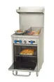 Comstock-Castle F318-12 24" Gas Restaurant Range w/ (2) Open Burners, (1) 12" Griddle, (1) Space Saver Oven, 93.000 BTU 1 image