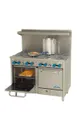 Comstock-Castle F3218 48" Gas Restaurant Range w/ (8) Open Burners, (2) Space Saver Ovens, 264.000 BTU 1 image