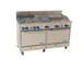 Comstock-Castle F3226-24-1RB 60" Gas Restaurant Range w/ (4) Open Burners, (1) 24" Griddle, (1) 12" Charbroiler, (2) Standard Ovens, 246.000 BTU 1 image