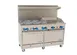 Comstock-Castle F3226-24 60" Gas Restaurant Range w/ (6) Open Burners, 24" Griddle, (2) Standard Ovens, 270.000 BTU 1 image
